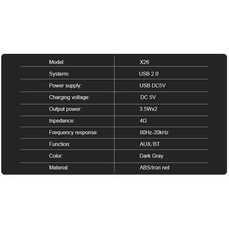 اسپیکر دسکتاپ کیسونلی مدل X26