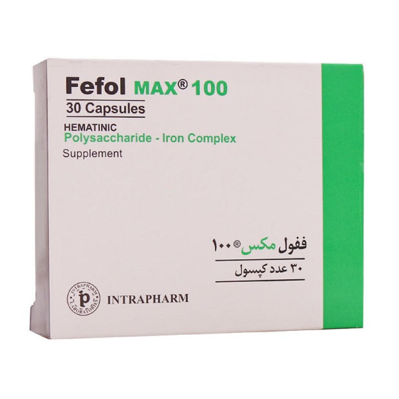 کپسول ففول مکس 100 اینترافارم بسته 30 عددی