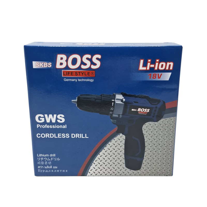 دریل پیچ گوشتی شارژی صنعتی 10 میلی متری 18 ولت باس مدل 18V کد 1