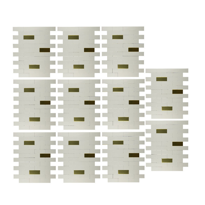 دیوارپوش مدل تایل بین کابینتی پشت چسبدار کد wg75 بسته 11 عددی