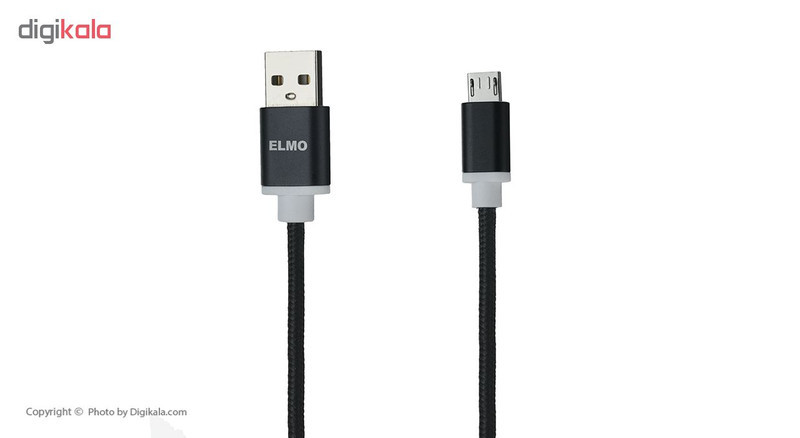 کابل شارژ، انتقال اطلاعات و تبدیل USB به MicroUSB المو مدل X-S-N طول 1 متر