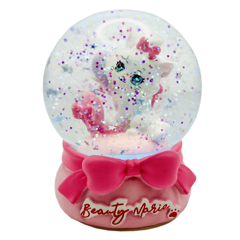 گوی چراغ‌دار مدل BEAUTY MARIE طرح گربه اشرافی کد E7134