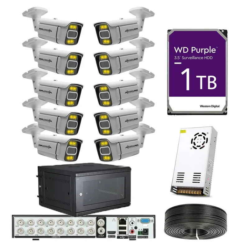 سیستم امنیتی مدل CAMERA 10 - AXESSLINK مجموعه 10 عددی