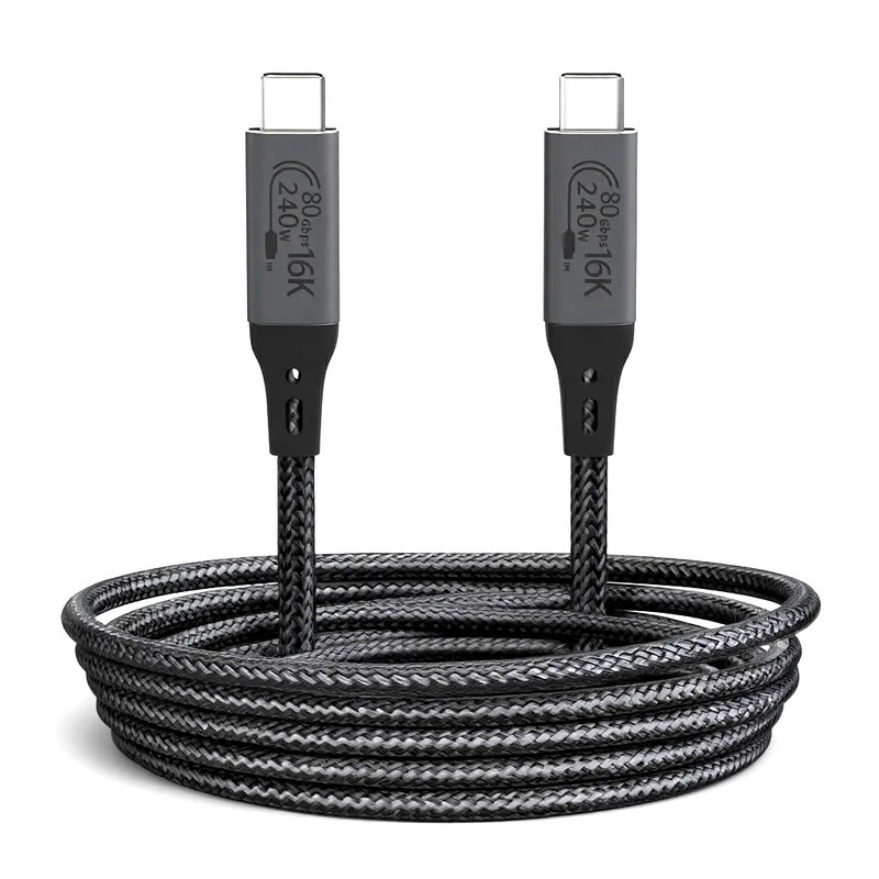 کابل USB-C نیبیوا مدل USB4 V2 ThunderBolt 5 طول 1 متر