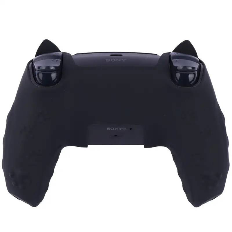 محافظ دسته بازی پلی استیشن 5 طرح گربه مدل Cat PS5315 به همراه روکش آنالوگ
