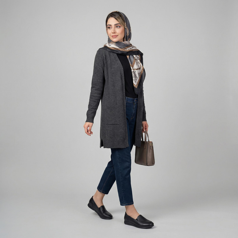کفش روزمره زنانه چرم عطارد مدل چرم طبیعی کد SH183