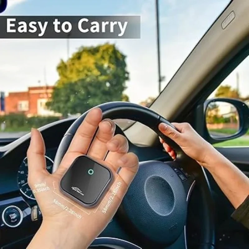 کارپلی و اندروید اتو مدل 2in1 wireless adapter به همراه کابل USB به USB-C و کابل USB-C