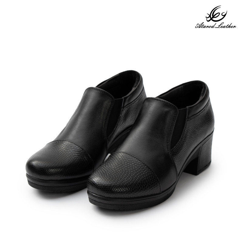 کفش پاشنه‌دار زنانه چرم عطارد مدل چرم طبیعی کد SH370