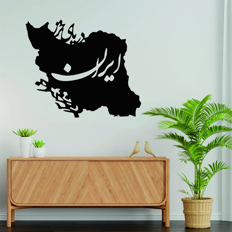 استیکر مدل چوبی نقشه ایران کد T934