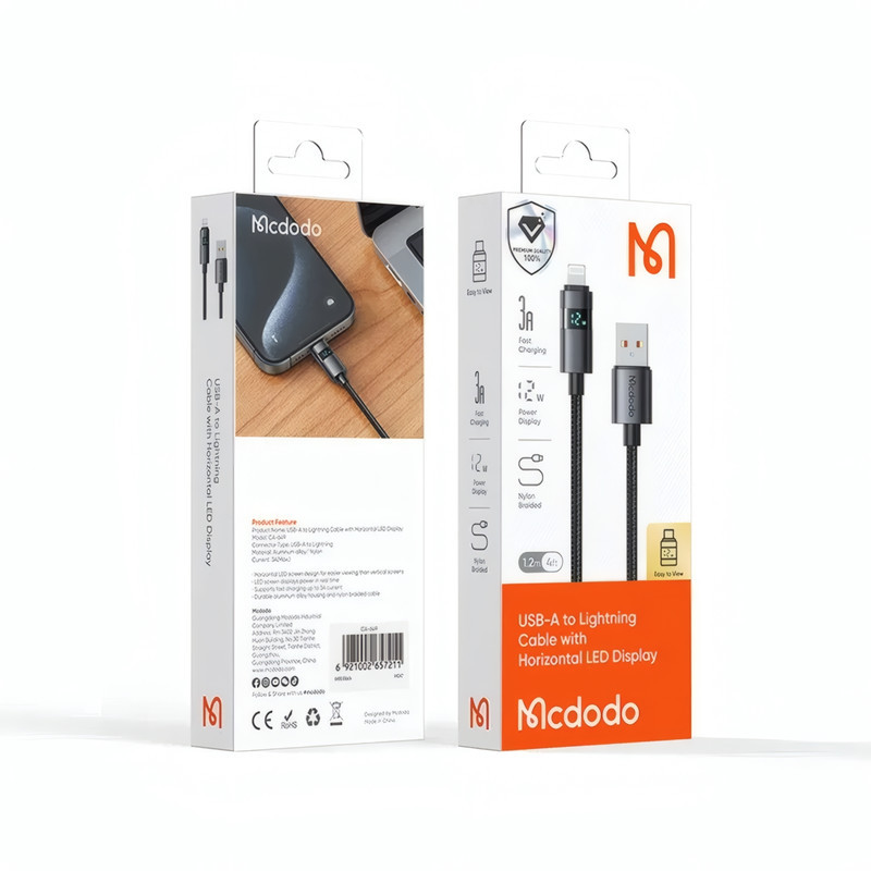کابل تبدیل USB به لایتنینگ مک دودو مدل CA-649 طول 1.2 متر