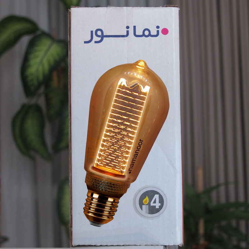 لامپ ال ای دی فیلامنتی 4 وات نمانور مدل LUXLIGHT پایه E27