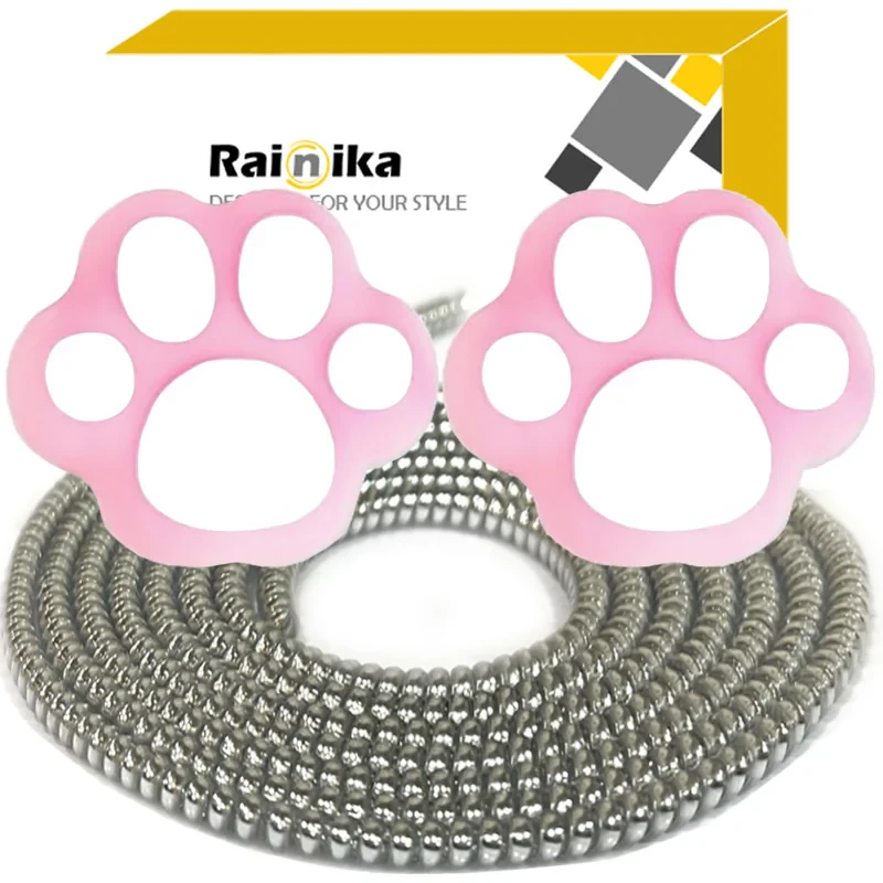 محافظ کابل شارژ و هندزفری رینیکا مدل Paw Pin KK 03 مجموعه 3 عددی