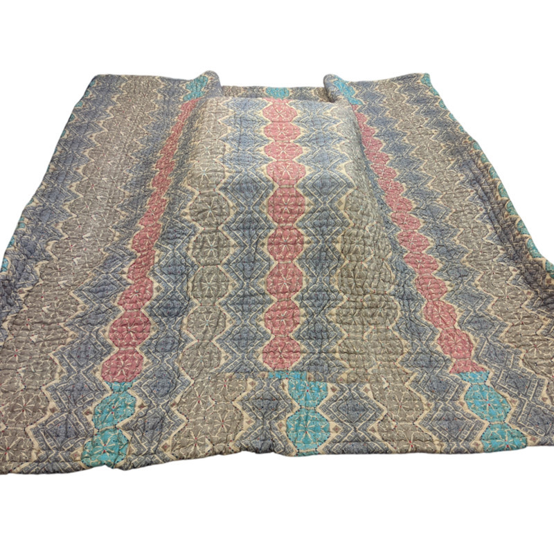 لحاف کرسی مدل دست دوز طرح لوزی سایز 350×350 سانتی متر