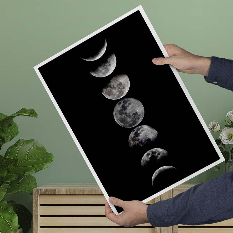پوستر کارنيکا طرح ماه Moon کد 35735 مجموعه 8 عددی