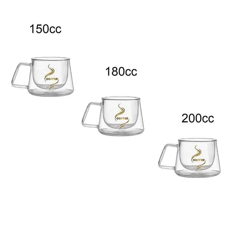 لیوان مدل دو جداره کد 1369n 19-20-727 مجموعه سه عددی