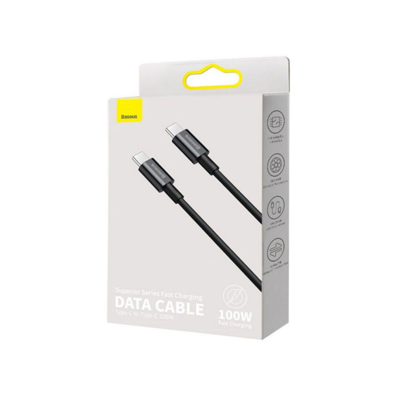 کابل تبدیل USB-C به USB-C باسئوس مدل CATYS-100W طول 1 متر