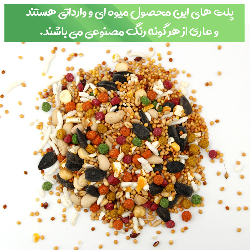غذای خشک طوطی عروس هلندی مای برد مدل پلاس کد Cockatiel+2.5 وزن 2500 گرم