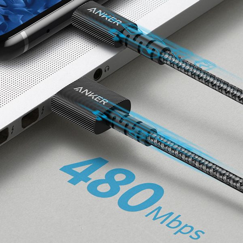کابل تبدیل USB به USB-C انکر مدل Powerline Select Plus طول 0.9 متر
