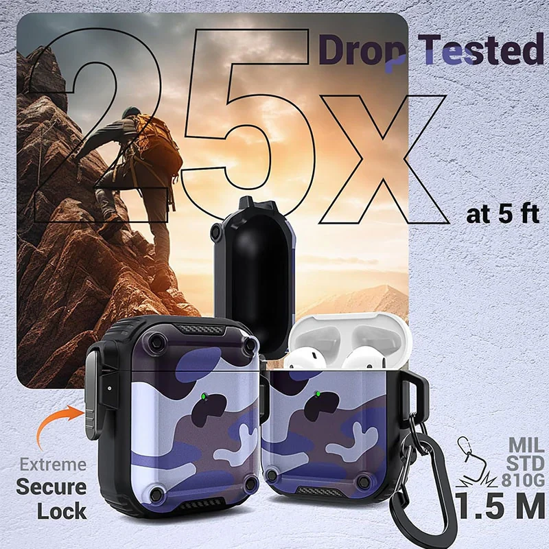 کاور گوف مدل Armymax_2nd مناسب برای کیس هدفون اپل Airpods 1  2