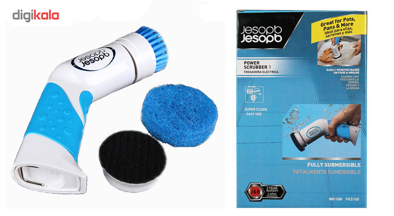 فرچه و اسکاچ برقی ظرفشوی و تمیز کننده سطوح Jesopb مدل PKS160