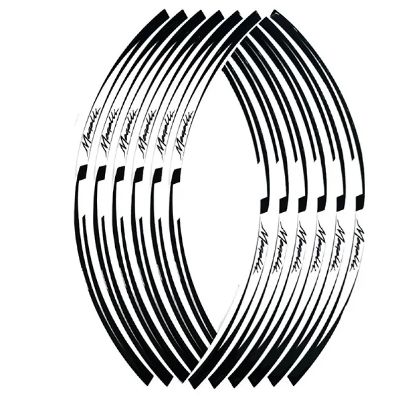 برچسب دور رینگ موتور سیکلت وارون مدل W-60-WH مناسب برای مگلی بسته 12 عددی