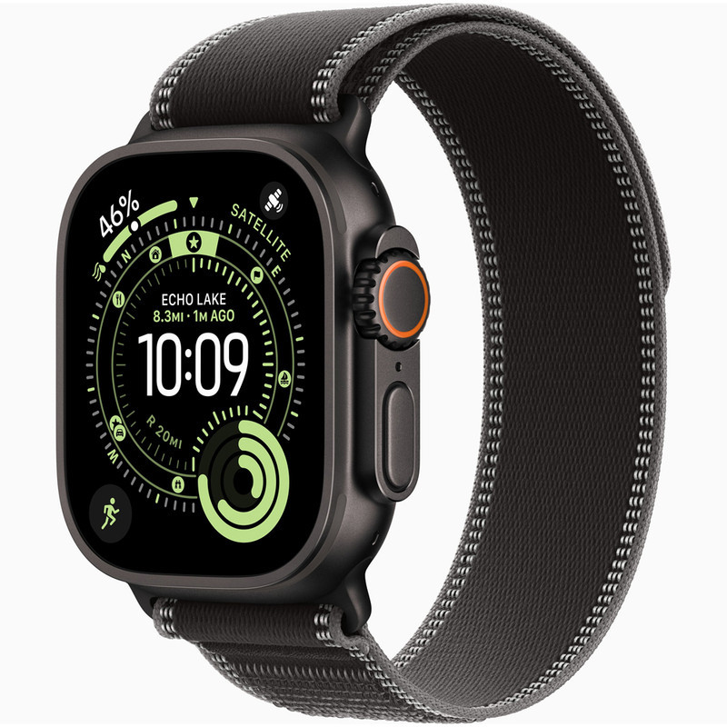 ساعت هوشمند 49 میلی متری اپل مدل Ultra 3 Black Titanium Case با بند Trail