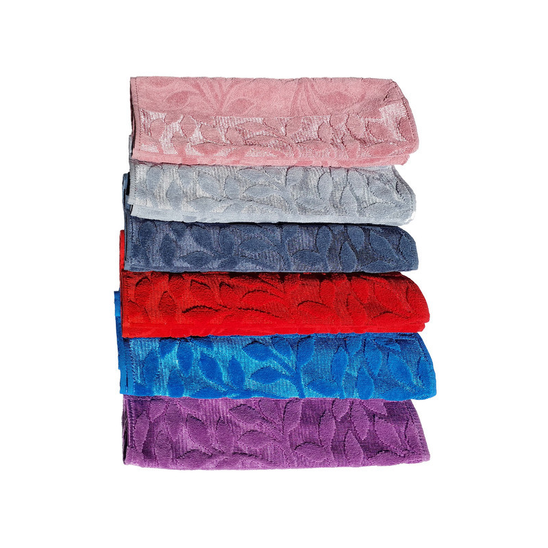 حوله دستی ارغوان مدل یاپراق سایز 80x40 سانتی متر