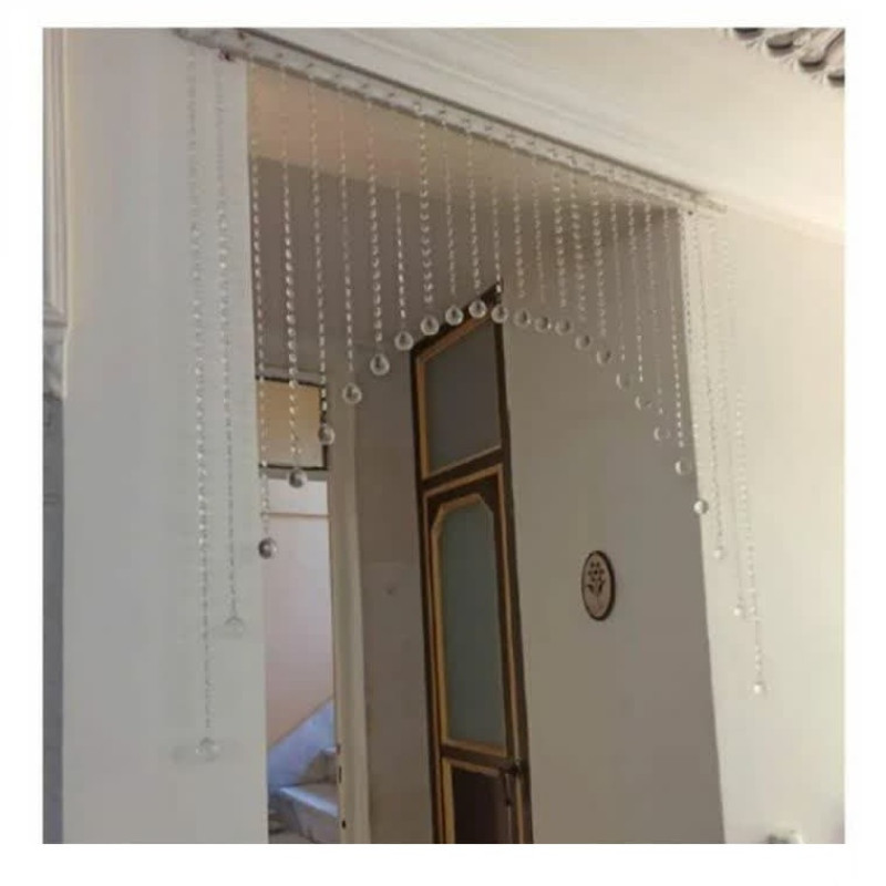 پرده ریشه ای آریا کریستال مدل آریانا سایز 100x100 سانتی متر