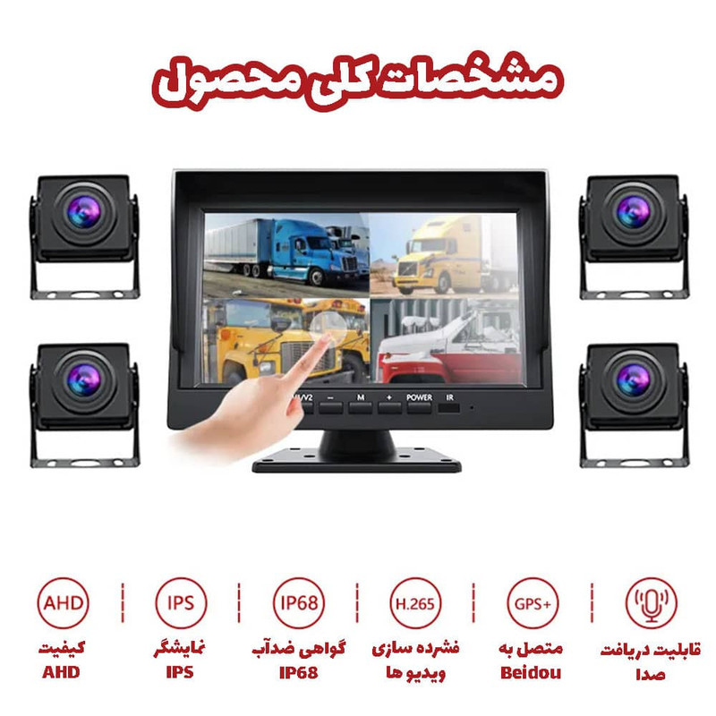 دوربین ثبت وقایع مدل 360D چهار لنز