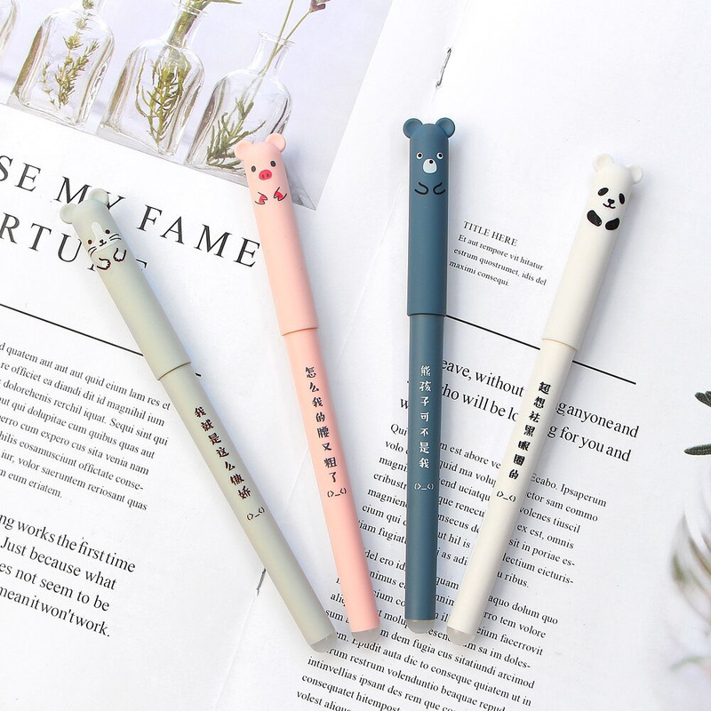 روان نویس مدل حیوانات Erasable کد M1203-00 مجموعه  4 عددی