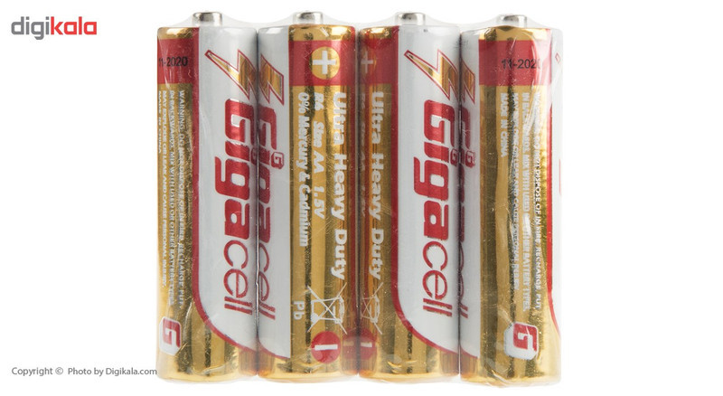 باتری قلمی گیگاسل مدل Ultra Heavy Duty بسته 4 عددی