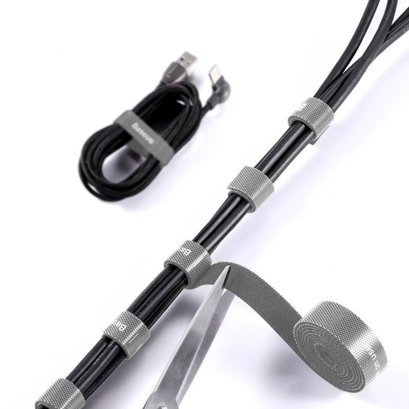 نگهدارنده کابل باسئوس مدل Velcro Strap ACMGT طول 3 متر