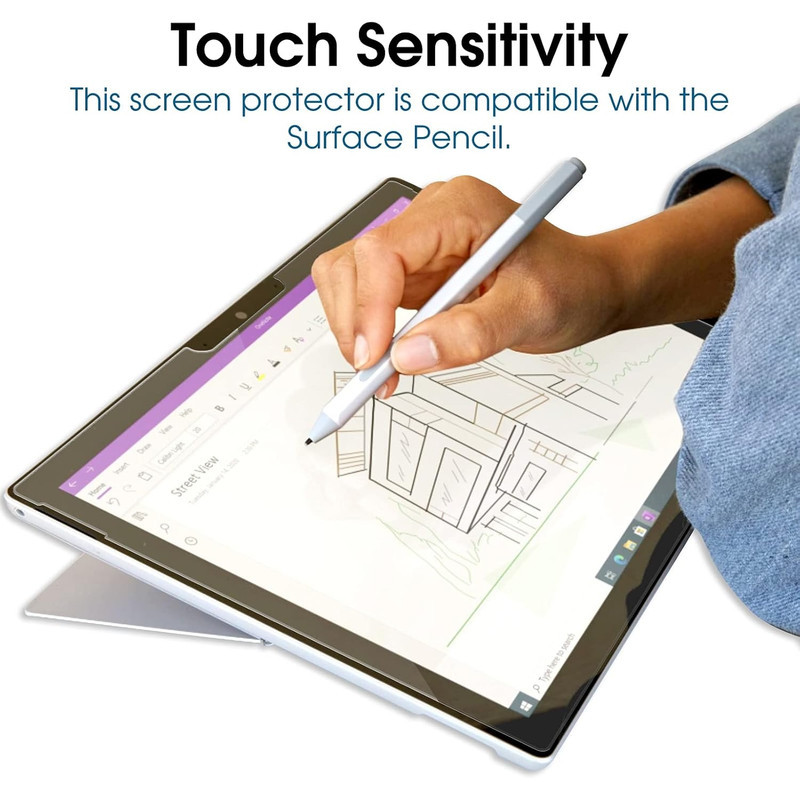 محافظ صفحه نمایش شیشه ای بادیگارد مدل TabG مناسب برای تبلت مایکروسافت Surface Pro 45677 Plus