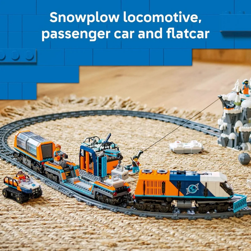 لگو ۱۵۱۷ تکه سری سیتی مدل Explorers’ Arctic Polar Express Train کد 60470