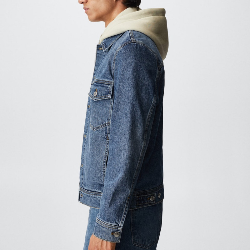کت جین مردانه مانگو مدل Cepli denim mont