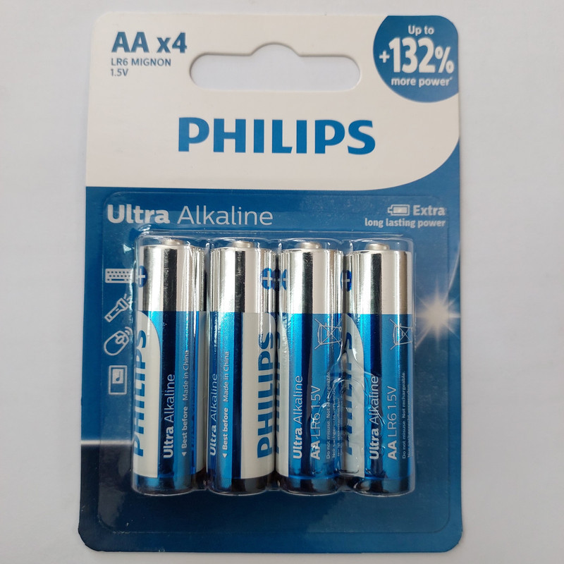 باتری قلمی فیلیپس مدل Ultra Alkaline LR6E4B40 بسته چهار عددی