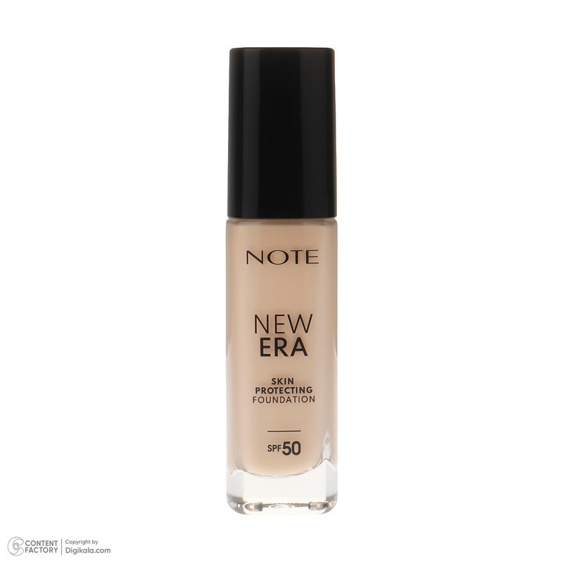 کرم پودر مایع SPF 50 نوت مدل NEW ERA شماره 110 مناسب برای انواع پوست حجم 30 میلی‌لیتر