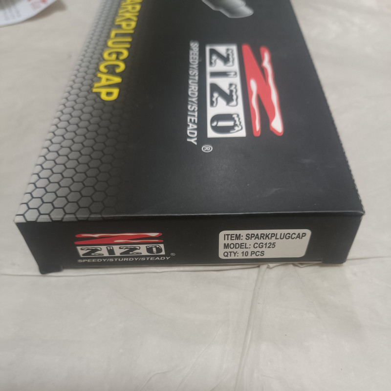 سر شمع ضد آب موتورسیکلت زیزو مدل CG125 مناسب برای هوندا CDI بسته 10 عددی