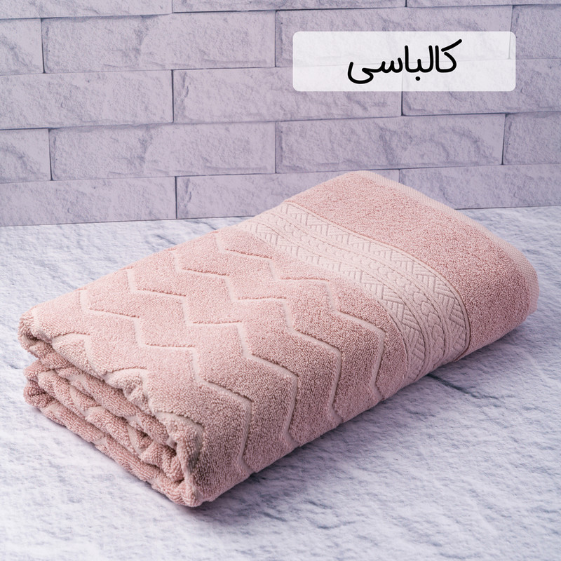 حوله حمام هیرو طرح البروس سایز 100×160 سانتی متر