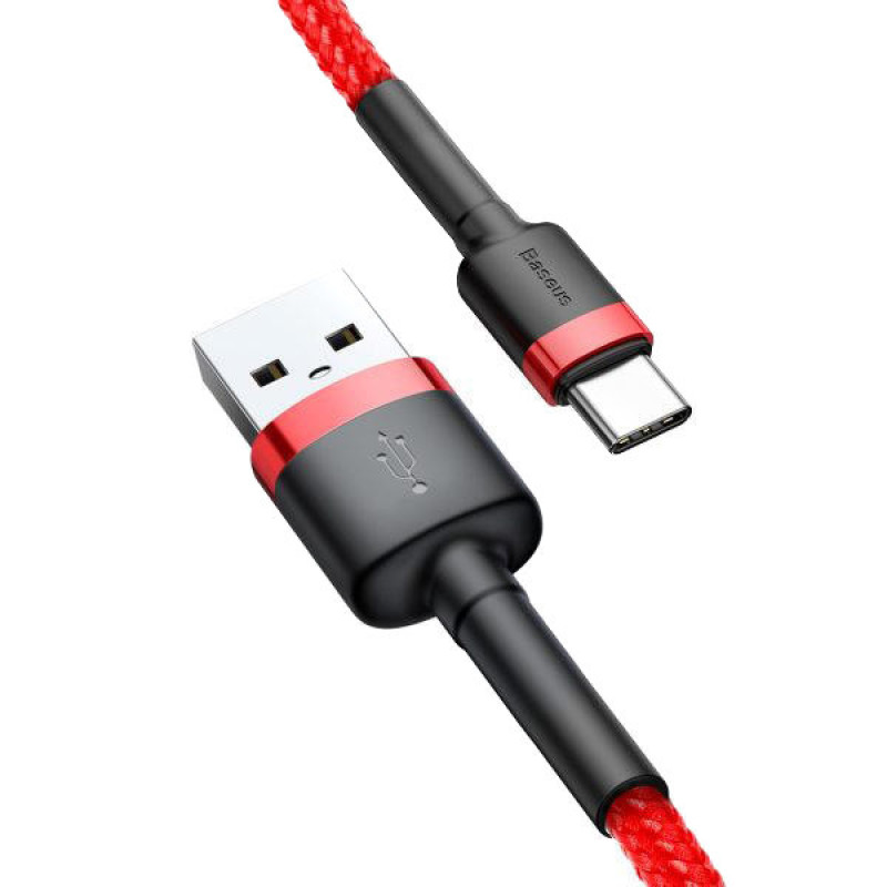 کابل تبدیل USB به USB-C باسئوس مدل Cafule طول 0.5 متر