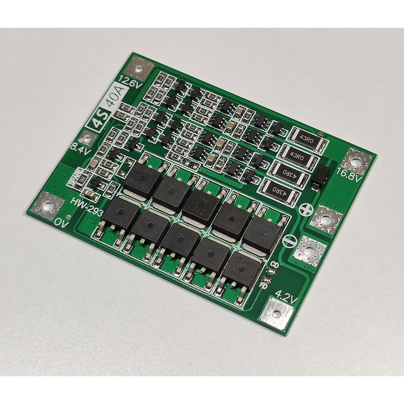 ماژول محافظ شارژ و دشارژ باتری لیتیومی مدل 4S_30A کد 10Mos_balance