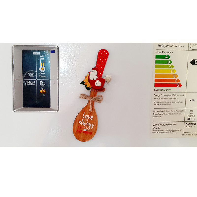 مگنت طرح مرغ و قاشق