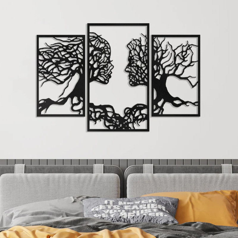 دیوارکوب مدل چوبی کد T36-2 مجموعه سه عددی