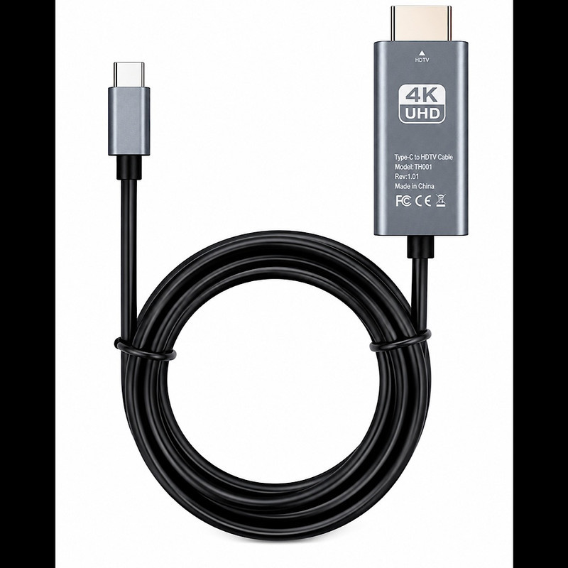 کابل تبدیل HDMI به USB-C هارمن مدل TH001 به طول 2 متر