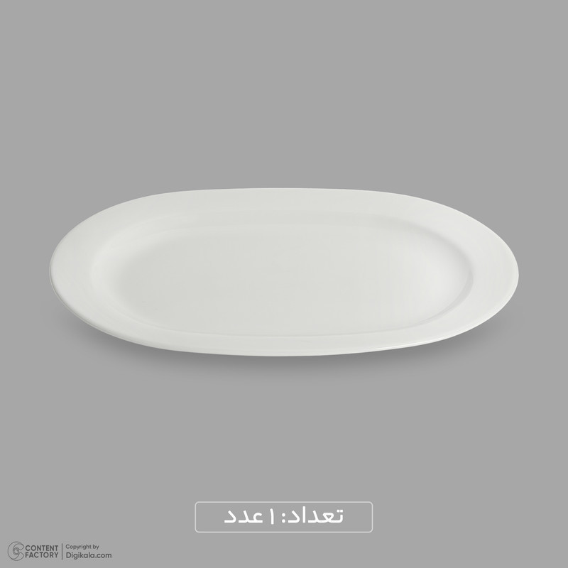 سرویس غذاخوری چینی 25 پارچه 6 نفره مقصود مدل دایره کد 001