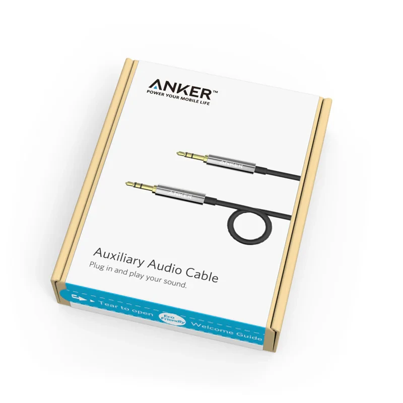 کابل AUX انکر مدل Auxiliary Audio طول 1.2 متر