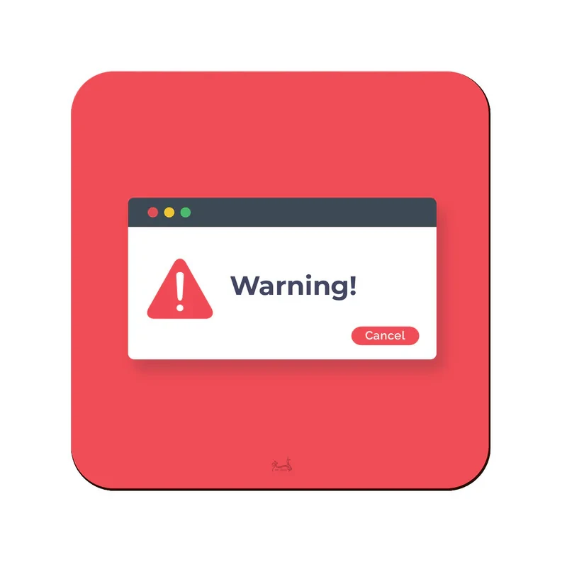 زیر لیوانی لوکسینو مدل Warning کد 106