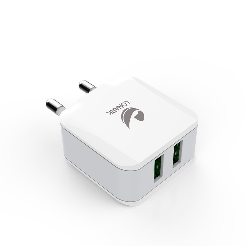 شارژر دیواری 12 وات لونارک مدل LW55 به همراه کابل تبدیل Micro USB