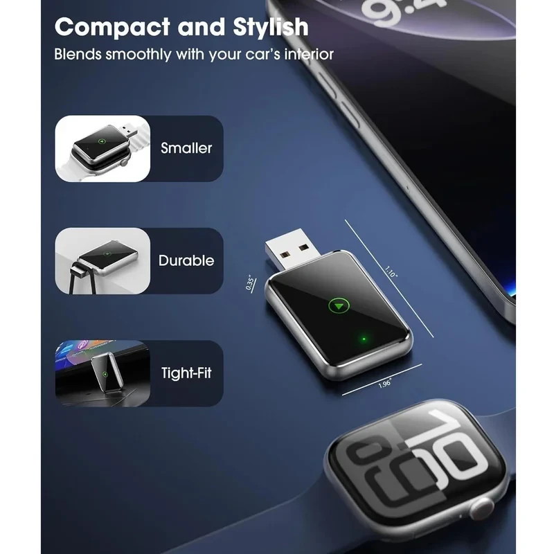 کارپلی و اندروید اتو مدل Wireless CarPlayAndroid Auto Q1J به همراه مبدل USB به USB-C