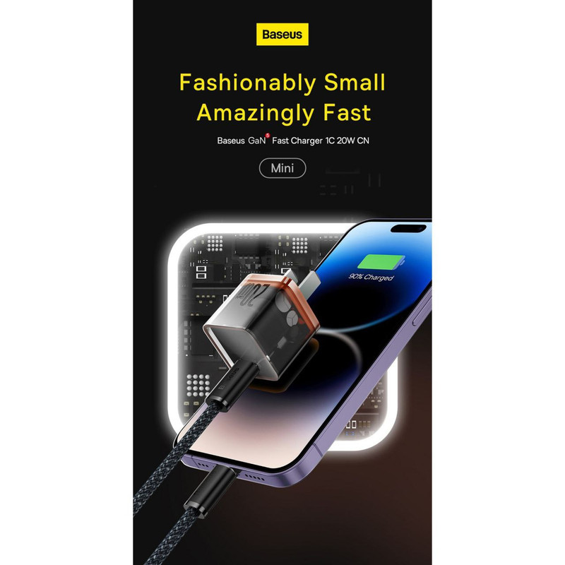 شارژر دیواری 20 وات بیسوس مدل GAN5 Fast Charger